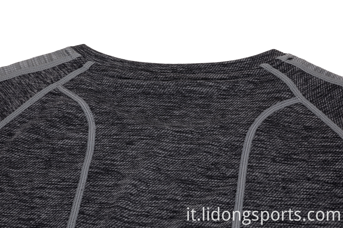 T-shirt da uomo che corrono rapide a compressione asciutta magliette sportive palestra ginnastica camicie da calcio camicie da calcio